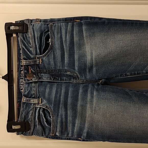 ⛄EUC American Eagle, Dark Rinse, Hi-Rise Skinny, Super Stretch, Jeggings, 00 - Picture 11 of 13
